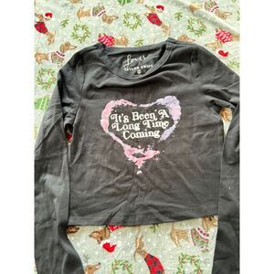 Taylor Swift It’s Been A Long Time Coming Cropped Long Sleeve Tee - Small